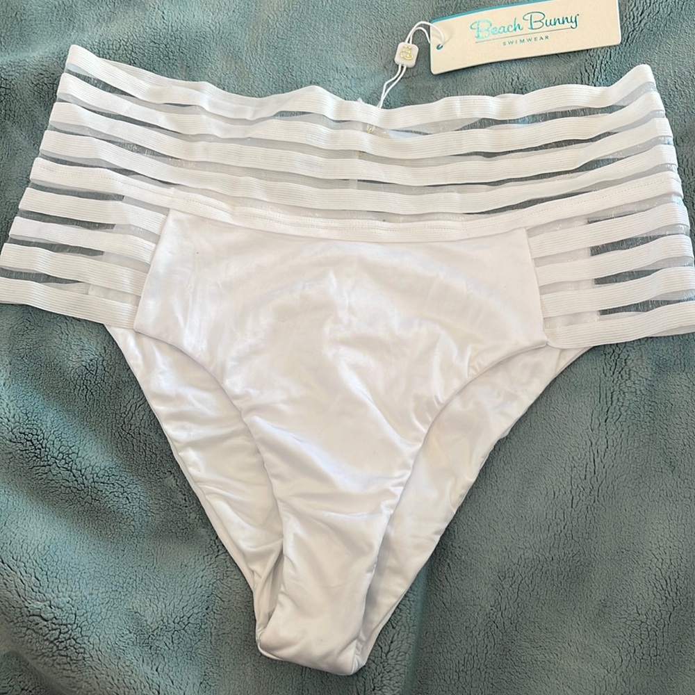Beach Bunny White Bikini Bottom